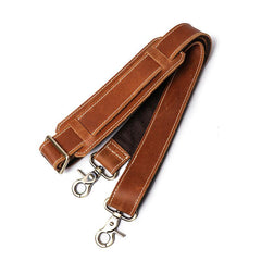 Vintage Brown  Leather Men's Professional Briefcase 14inch Computer Briefcase Handbag For Men - imessengerbags