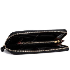 Handmade Leather Fortune Pixiu Mens Chain Biker Wallet Cool Leather Wallet With Chain Wallets for Men - imessengerbags