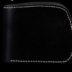 Handmade Leather Bifold Mens billfold Wallet Cool Slim Wallet Biker Wallet for Men - imessengerbags