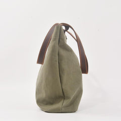 Green Large Canvas Womens Mens Tote Bag Shoulder Bag Tote Purse For Women - imessengerbags