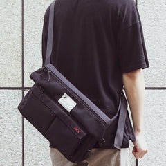 Cool OXFORD CLOTH PVC Men's Shoulder Bag School Bag Messenger Bag For Men - imessengerbags