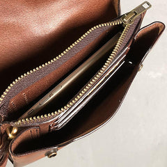 Handmade Black Leather Mens Long Wallet Tan Wristlet Wallet Brown Clutch Biker Chain Wallet Men - imessengerbags
