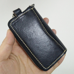 Handmade Mens Leather Biker Key Wallets Cool Small Key Wallet Key Holders