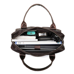 GENUINE LEATHER MENS Laptop BAG BRIEFCASE WORK BAG BUSINESS BAGS FOR MEN