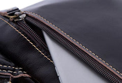 Leather Cool Chest Bag Sling Bag Sling Crossbody Bag Sling Travel Bag Hiking Bag For Mens - imessengerbags