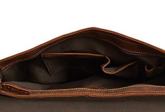 Vintage Mens Leather Briefcase Business Handbag Shoulder Bags For Men - imessengerbags