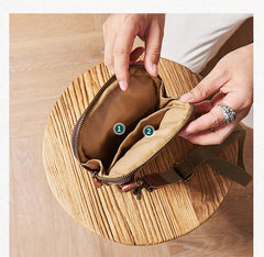Cool Canvas Mens Mini Side Bag Small Vertical Messenger Bags Courier Bag for Men - imessengerbags