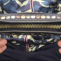 Genuine Leather Mens Cool Long Leather Wallet Biker Wallet Zipper Clutch Wallet for Men - imessengerbags