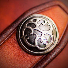Handmade Leather Mens Cool Car Key Wallet Coin Wallet Pouch Car KeyChain for Men - imessengerbags