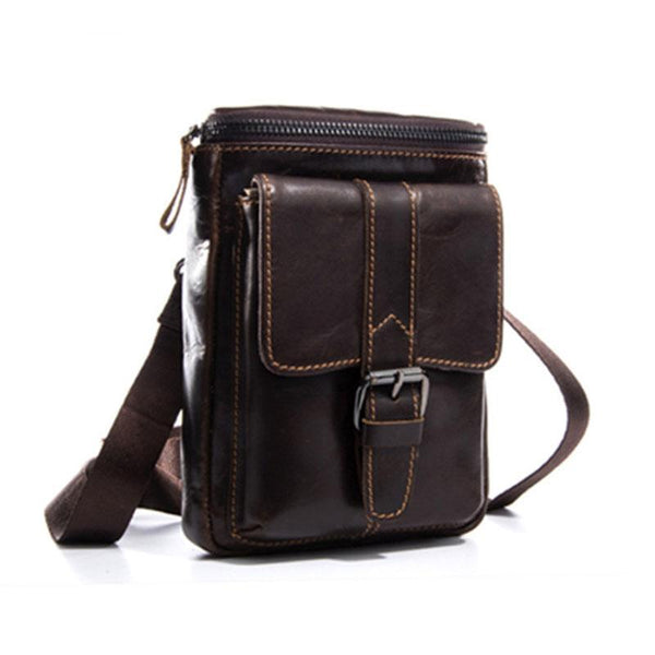 Cool Mens Leather Mens Belt Pouch Waist Bag Shoulder Bag Cell Phone Holster for Men