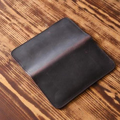 Handmade Leather Mens Cool Long Leather Wallet Slim Phone Clutch Wallet for Men