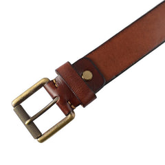 Cool Leather Simple Black Leather Belts Mens Belt Men Brown Leather Belts for Men - imessengerbags