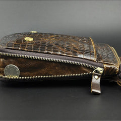 Cool Mens Leather Small Side Bag Belt Pouch Waist Pouch Holster Belt Case for Men