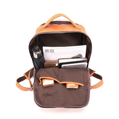 Cool Leather Mens 13inch Computer Backpack School Backpack Travel Backpack for Men - imessengerbags