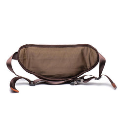 Brown MENS LEATHER 8 inches FANNY PACK Black Chest Bag BUMBAG Bag WAIST Bag For Men