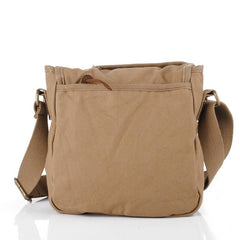 Khaki CANVAS Small MENS Black Vertical Shoulder Bag Messenger Bag Side Bag For Men