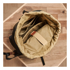 Fashion Black Nylon Leather Mens Backpack Nylon Travel Backpack Green Nylon School Backpack for Men