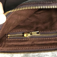 Genuine Leather Mens Clutch Cool Slim Wallet Zipper Clutch Wristlet Wallet for Men