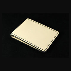 Handmade Leather License Wallet Mens Card billfold Wallet Cool Leather Wallet Slim Wallet for Men - imessengerbags