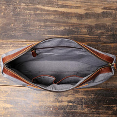 Vintage Mens Womens Leather Large Brown Tote Handbag Shoulder Tote Purse Tote Messenger Bag For Men - imessengerbags