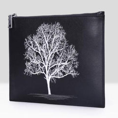 Handmade Leather Mens Clutch Cool Slim Wallet Zipper Clutch Wristlet Wallet for Men - imessengerbags