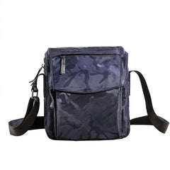 Black Nylon MENS Small Vertical Side Bag Blue Messenger Bag Nylon Side Bag For Men