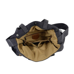 Mens Waxed Canvas Tote Purse Handbags Canvas Shoulder Bag for Men - imessengerbags