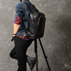 Black Leather Mens 15