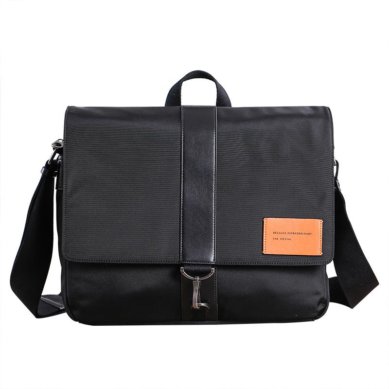 Cool Black Nylon MENS Waterproof Laptop Bag Black Nylon Messenger Bag –  imessengerbags