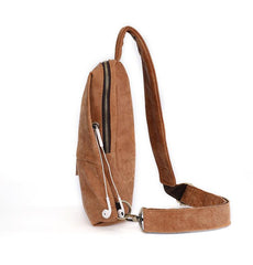 Cool Brown Leather Mens Sling Bag Sling Shoulder Bag Chest Bag Sling Crossbody Bag For Men