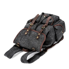 Cool Gray Fashion Mens Green Large Travel Backpack  14'' Computer Backpack for Men - imessengerbags