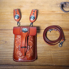 Leather Belt Pouch Mens Small Cases Waist Bag Hip Pack Belt Bag Fanny Pack Bumbag for Men - imessengerbags