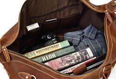 Cool Vintage Leather Mens Duffle Bags Weekender Bags Overnight Bag Travel Bag