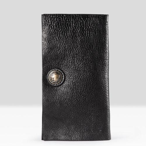 Handmade Leather Mens Cool Long Leather Wallet Bifold Clutch Wallet for Men - imessengerbags
