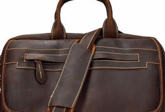 Vintage Cool Leather Briefcase Handbag Business Briefecases Shoulder Bag for men