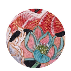 Handmade Leather Mens Clutch Wallet Cool Carp Tooled Wallet Long Zipper Wallets for Men - imessengerbags