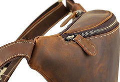 Cool Mens Leather Belt Bag Fanny Pack Waist Bags For Men