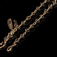 Brass biker trucker Tibetan Keychain wallet Chain for chain wallet biker wallet trucker wallet - imessengerbags