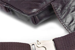 GENUINE LEATHER MENS SMALL WAIST BAG HIP PACK BELT BAGs FANNY PACK BUMBAG FOR MEN - imessengerbags