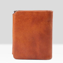 Handmade Mens Cool billfold Leather Wallet Men Small Wallets Trifold for Men - imessengerbags
