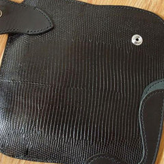 Handmade Leather Biker Wallet Mens Cool Chain Wallet Trucker Wallet with Chain