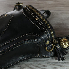 Leather Belt Pouch Mens Small Cases Waist Bag Hip Pack Belt Bag Fanny Pack Bumbag for Men - imessengerbags
