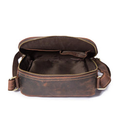 Cool Leather Men's Small Tablet Messenger Bag Small Side Bag Small Shoulder Bag For Men - imessengerbags