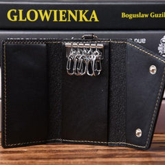 Handmade Leather Mens Cool Key Wallet Car Key Holder Car Key Case for Men - imessengerbags