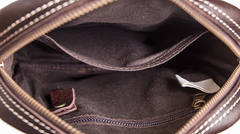 Genuine Leather Mens Cool Messenger Bag Sling Bag Chest Bag Bike Bag Cycling Bag for men - imessengerbags