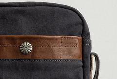 Canvas Leather Mens Cool Messenger Bag Sling Bag Chest Bag Bike Bag Cycling Bag for men - imessengerbags