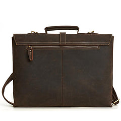 Vintage LEATHER MENS BRIEFCASE BUSINESS Bag VINTAGE 14inch Laptop SHOULDER BAG HANDBAGS FOR MEN - imessengerbags