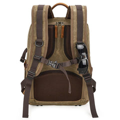 Canvas Waterproof Mens Large Nikon Camera Backpack Canon Camera Bag Dslr Camera Bag for Men - imessengerbags