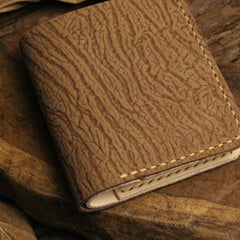 Handmade Leather Mens Cool Slim Leather Wallet Men billfold Wallets Bifold for Men - imessengerbags