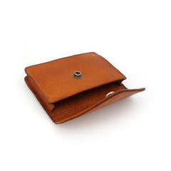 Leather Mens Envelope Front Pocket Wallet Card Wallet Cool Small Change Wallet for Men